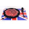 Plattenspieler REGA RP1 Union Jack mit RP1 High Performance Kit