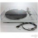 Gebrauchte Plattenspieler PRO-JECT DEBUT CARBON Silver + Phonokabel Pro-Ject Connect It RCA CC