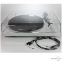 Occasion Platine vinyle PRO-JECT DEBUT CARBON Silver + Câble phono Pro-Ject Connect It RCA CC