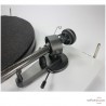 Gebrauchte Plattenspieler PRO-JECT DEBUT CARBON Silver + Phonokabel Pro-Ject Connect It RCA CC