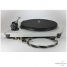 Gebrauchte Plattenspieler PRO-JECT DEBUT CARBON Silver + Phonokabel Pro-Ject Connect It RCA CC