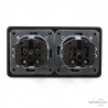 Prise murale Shuko double Rhodium Furutech FT-SWS-D NCF R