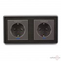 Furutech FT-SWS-D NCF R Doppel-Schuko-Wandsteckdose Rhodium