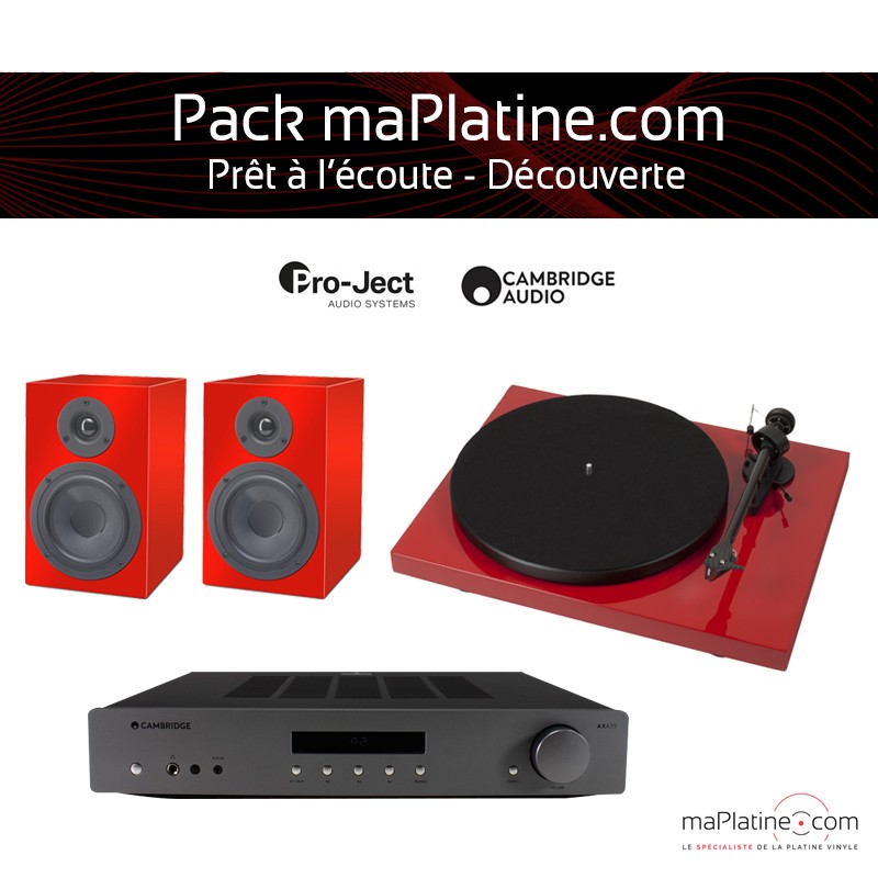 Platine vinyle Pro-Ject A2 Noir + Cellule Ortofon 2M Red - Platine