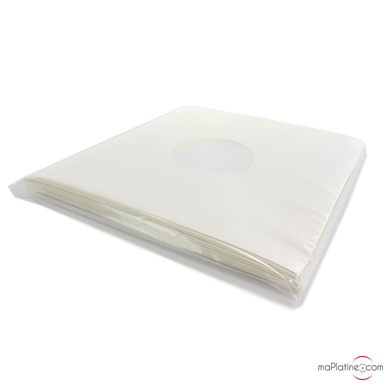 Pochettes antistatiques papier doublée vinyle (par 50) Pochettes