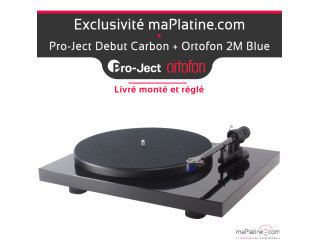 Platine vinyle Pro-Ject Debut Carbon 2M Blue Spéciale Edition Platine vinyle Pro-Ject Debut Carbon 2M Blue Spéciale Edition