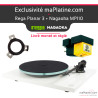 Pack Platine vinyle Rega Planar 3 blanche avec cellule Nagaoka MP110