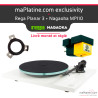 Pack Platine vinyle Rega Planar 3 blanche avec cellule Nagaoka MP110
