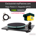Rega Planar 3 Plattenspieler-Set in Schwarz mit Nagaoka MP110 Tonabnehmer