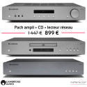 Pack Cambridge Audio ampli AXA35 avec lecteur CD AXC35 et lecteur réseau AXN10