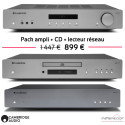 Pack Cambridge Audio ampli AXA35 avec lecteur CD AXC35 et lecteur réseau AXN10