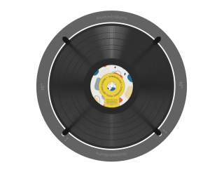 Adaptateur 10’ ( 25cm) pour machine à laver les disques vinyles HumminGuru Ultrasonic HG01