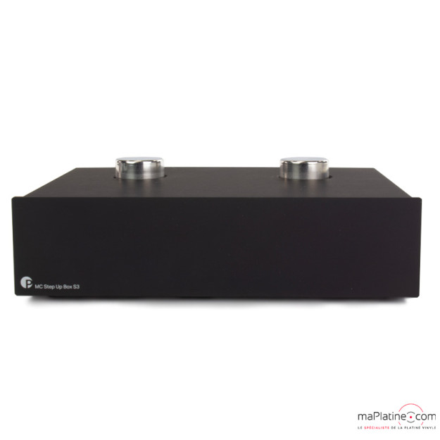 Transformateur Step-Up Pro-Ject S3 Pour Cartouche MC - Noir - Amélioration Sonore Naturelle, Connexion Passive