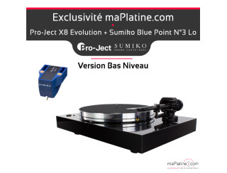 Pack platine vinyle Pro-Ject X8 Evolution et cellule MC Sumiko Blue Point N°3 Low