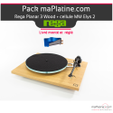 Platine vinyle Rega Planar 3 cellule Elys 2 Wood - fin de série