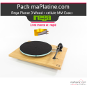 Platine vinyle Rega Planar 3 cellule Exact Wood - fin de série
