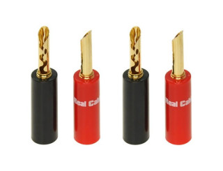 Fiches Bananes Real Cable BFA-6020 x4 Fiches Bananes Real Cable BFA-6020 x4