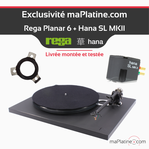 Platine vinyle Rega Planar 6 avec cellule Hana SL Platine vinyle Rega Planar 6 avec cellule Hana SL