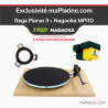Pack Platine vinyle Rega Planar 3 wood avec cellule Nagaoka MP110