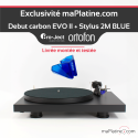 Pro-Ject EVO II Plattenspieler in Schwarz mit 2M BLUE Tonabnehmer