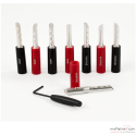 Conectores banana AudioQuest SureGrip 100 Banana Plata por 8