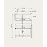 La console vinyles acier Loia