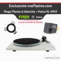 Pack Platine vinyle Rega Planar 6 Blanche + Cellule Hana SL MKII