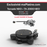 Pack Platine vinyle Acoustic Signature Tornado Neo Argent + Bras TA-2000 Neo 12 pouces