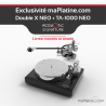 Pack Platine vinyle Acoustic Signature Double X Neo Makassar + Bras TA-1000 Neo 9 pouces