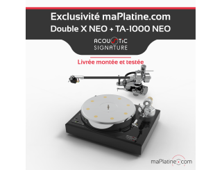 Pack Platine vinyle Acoustic Signature Double X Neo Makassar + Bras TA-1000 Neo 9 pouces
