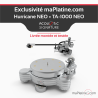Pack Platine vinyle Acoustic Signature Hurricane Neo Argent + Bras TA-1000 Neo 12 pouces