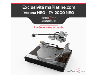 Pack Platine vinyle Acoustic Signature Verona Neo Makassar + Bras TA-2000 Neo 12 pouces