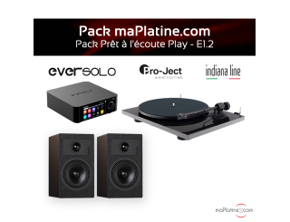 Pack ampli streaming Play, platine E1.2, enceintes 260X & cable Hp Haute performance 2 x 3 m