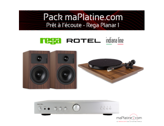 Pack Prêt à l'écoute REGA Planar 1 - walnut