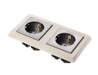 Doppelte Wandsteckdose Schuko Furutech FP-SWS-D G