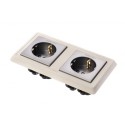 Doppelte Wandsteckdose Schuko Furutech FP-SWS-D G