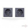 Doppelte Wandsteckdose Schuko Furutech FP-SWS-D G