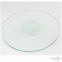 Tonar Crystal Mat Glas-Plattentellerabdeckung