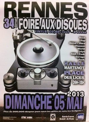 Foire aux disques de Rennes 2013