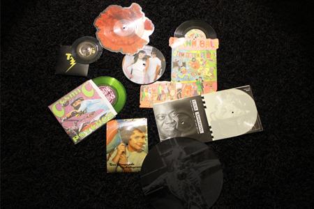 Différents formats de disques vinyle