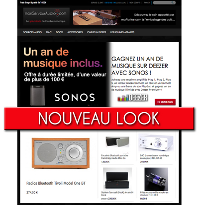 Nouveau site monServeurAudio.com