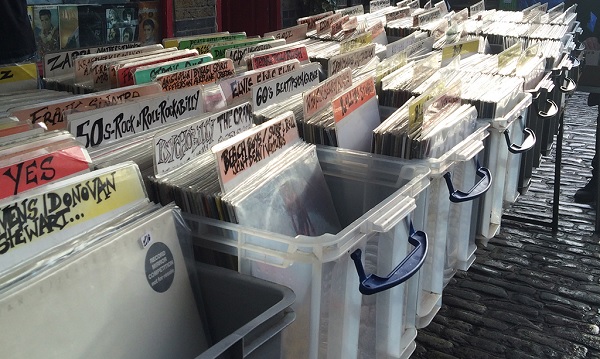 vente de disques vinyles à Londres