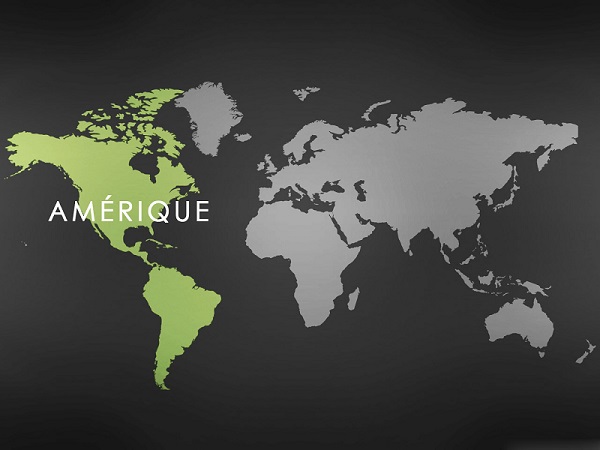 Carte du monde de la Hi-Fi - l'Amerique