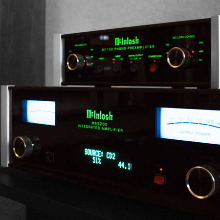 Les produits McIntosh dans l'auditorium