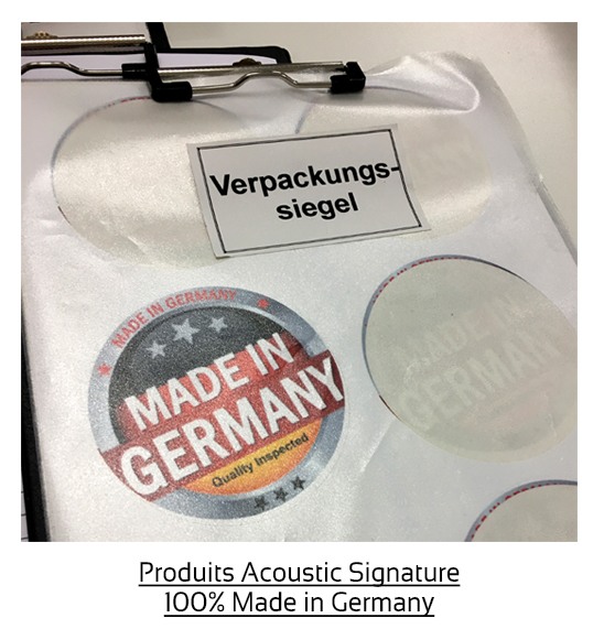 Produits Acoustic Signature 100% Made in Germany