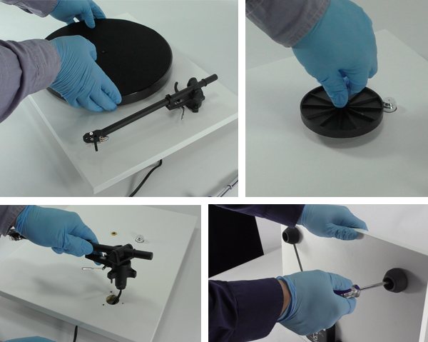 Démontage de la platine vinyle REGA Planar 1 customisée