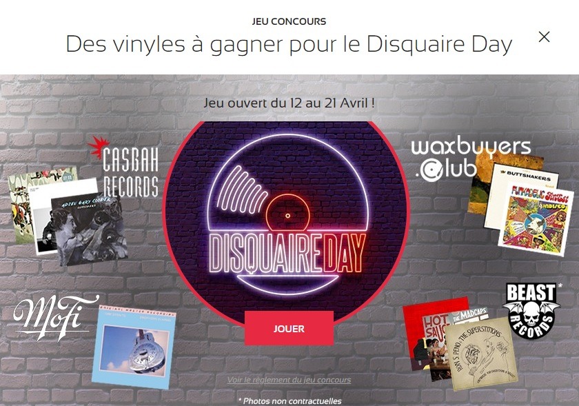 Jeu concours du Disquaire Day 2018