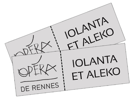 2 places pour les opéras Iolanta et Aleko à l'Opéra de Rennes