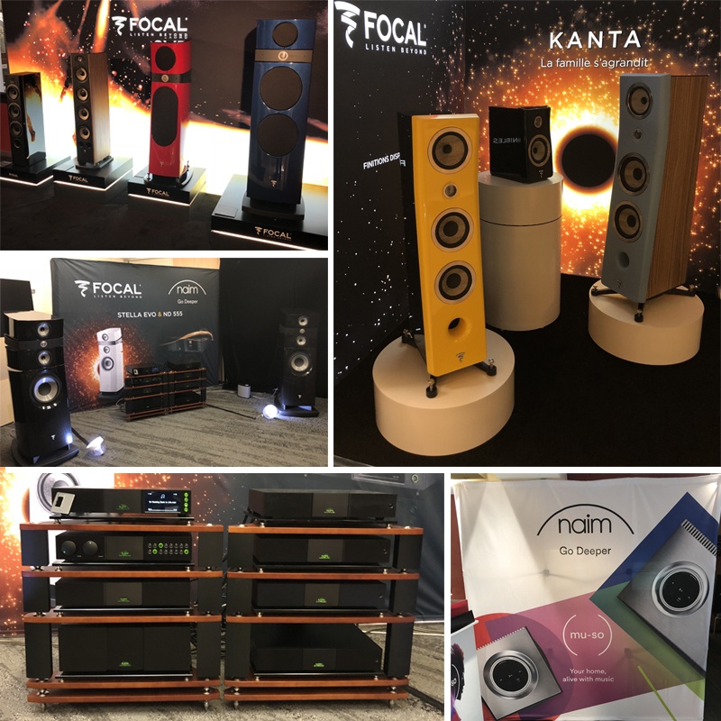 Les marques Focal/Naim Audio au salon Paris AudioVideo Show 2018