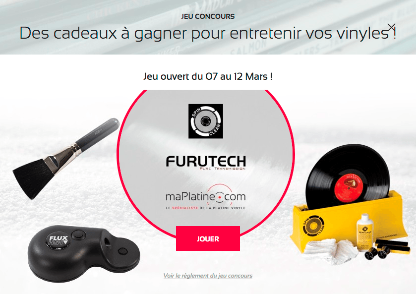 Jeu concours "Profitez de l'hiver pour entretenir vos vinyles"